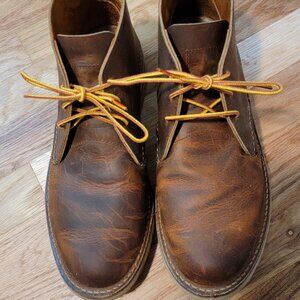 Red Wing ブラウン チャッカブーツ レッドウィングのチャッカブーツを手に入れたので磨きます - YouTube